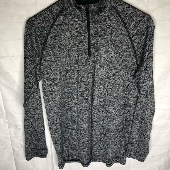 Under Armour Men's Heatgear 1/4 Zip pullover Loose Heathered Gray Shirt Small - Picture 1 of 7
